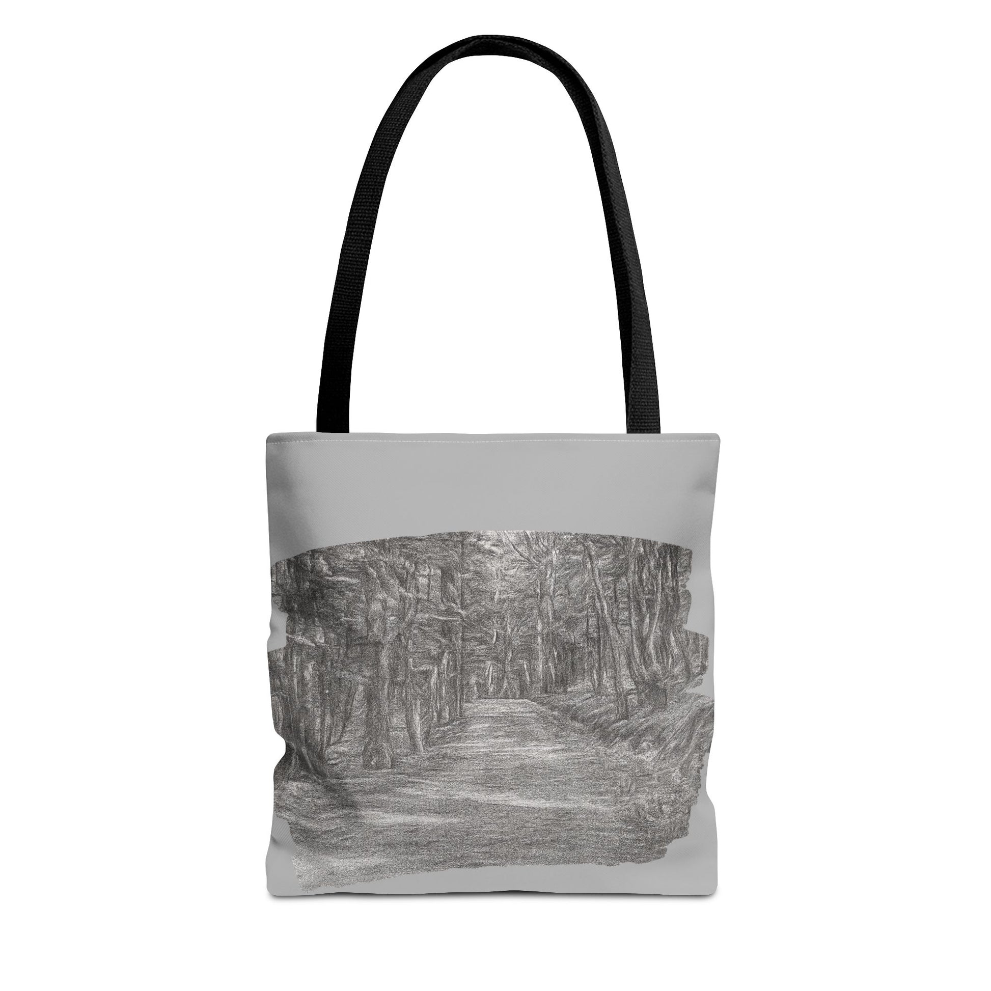 Scenic Path Tote Bag, Reversible Tote, Eco-Friendly Shopper, Outdoor Adventure Bag, Gift for Nature Lovers, Stylish Carryall - TRV