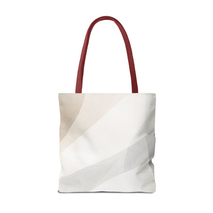 Neutral Abstract Geometric Tote Bag | Minimal Beige Shapes