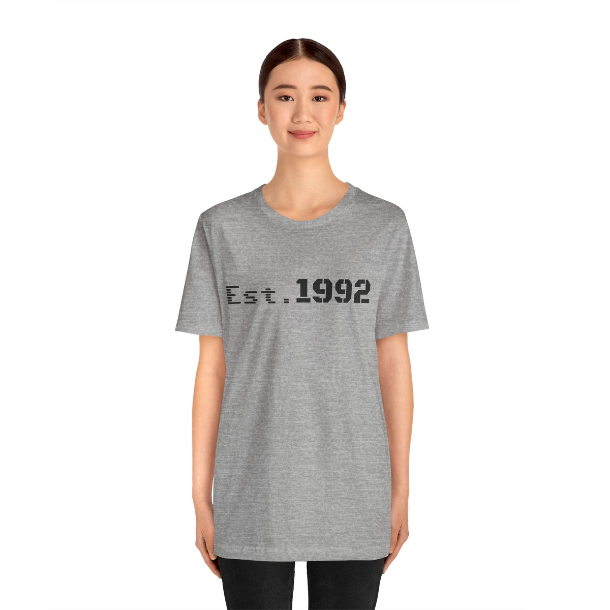 Retro vintage Est. 1992 T-shirt by Printify, featuring classic design and comfortable fabric for a stylish casual look.