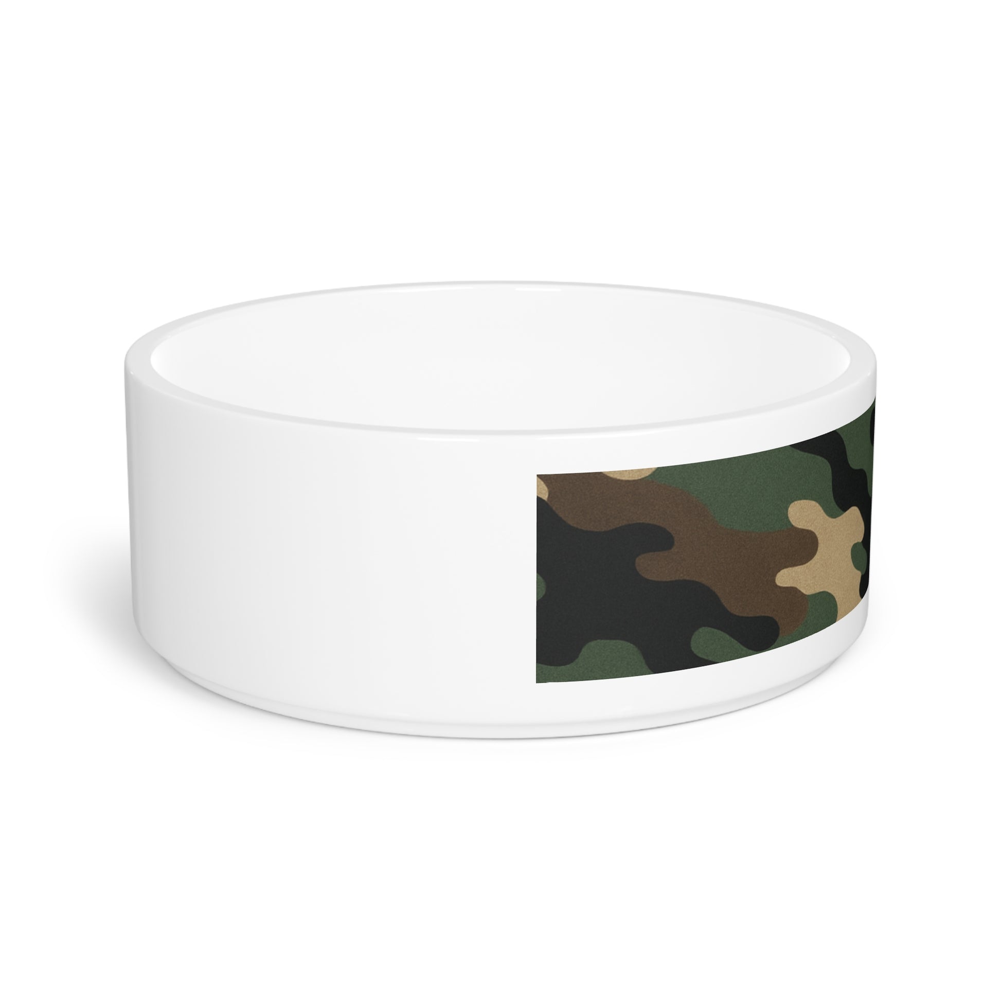 Camouflage Pet Bowl, Custom Pet Dish, Dog Bowl, Cat Bowl, Military Style Pet Dish, Unique Pet Accessories - TRV