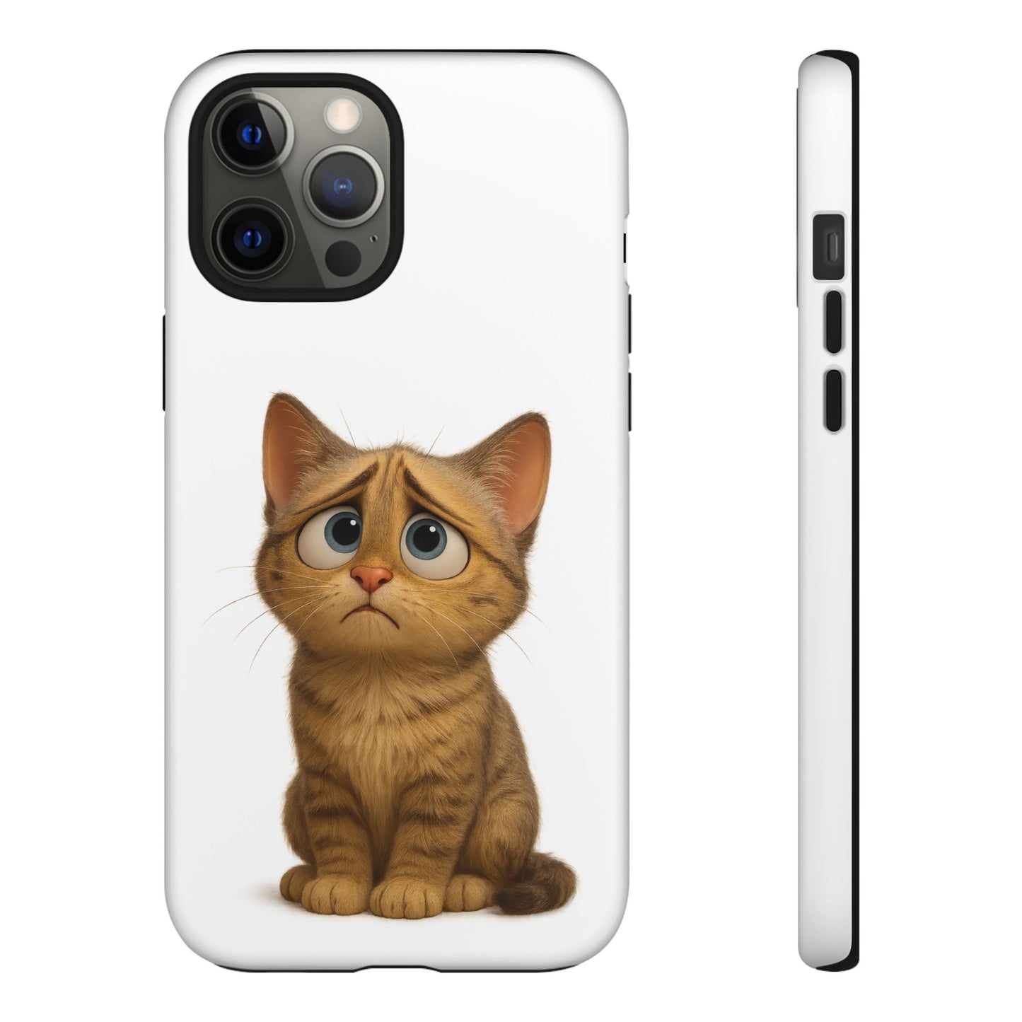 Cute Cat Phone Case, Funny Kitty Case, Animal Lover Gift, Cat Lover Accessory, Unique Cat Design Case, Pet Mom Gift - TRV