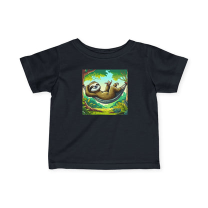 Sloth Relaxation Infant Tee, Baby T-Shirt, Cute Baby Clothes, Toddler Gift, Fun Nursery Wear, Animal Lover Gift