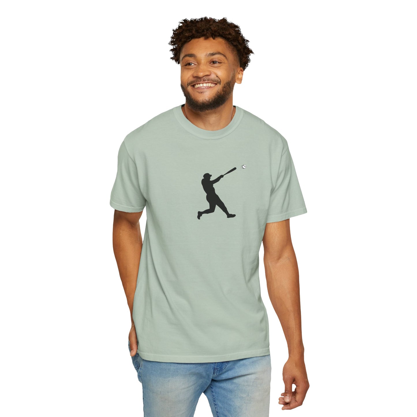 Sporty Garment-Dyed T-Shirt for Baseball Lovers, Casual Tee, Unisex Sports Shirt, Perfect Gift for Athletes, Outdoor Activities - TRV
