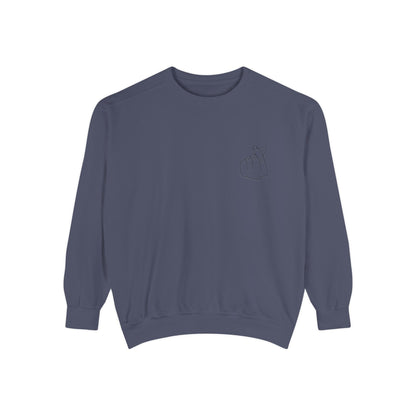 Minimalist Unisex Sweatshirt with Hand Design - Cozy & Stylish