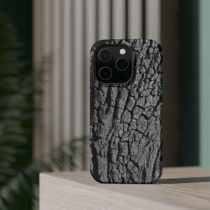 Bark Texture Magnetic Impact Phone Case