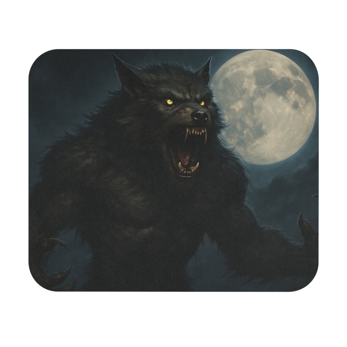 Moonlit Werewolf Mouse Pad | Gaming Desk Accessory - Best Home Decor | Gothic Decor Store | Buy Online