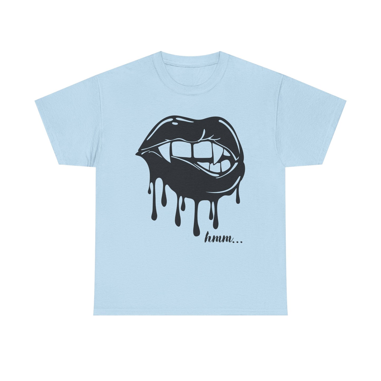 Edgy Graphic Tee - Dripping Lips Design - Unisex Heavy Cotton Tee