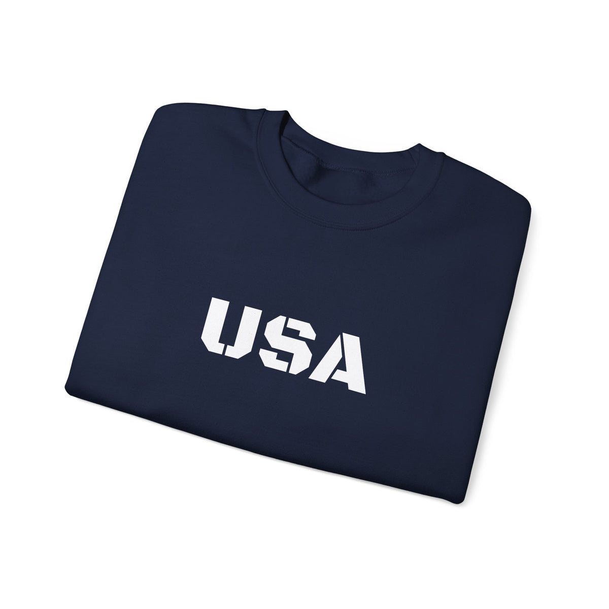 Printify USA crewneck sweatshirt featuring patriotic design, cozy fit, perfect for all seasons and casual wear.