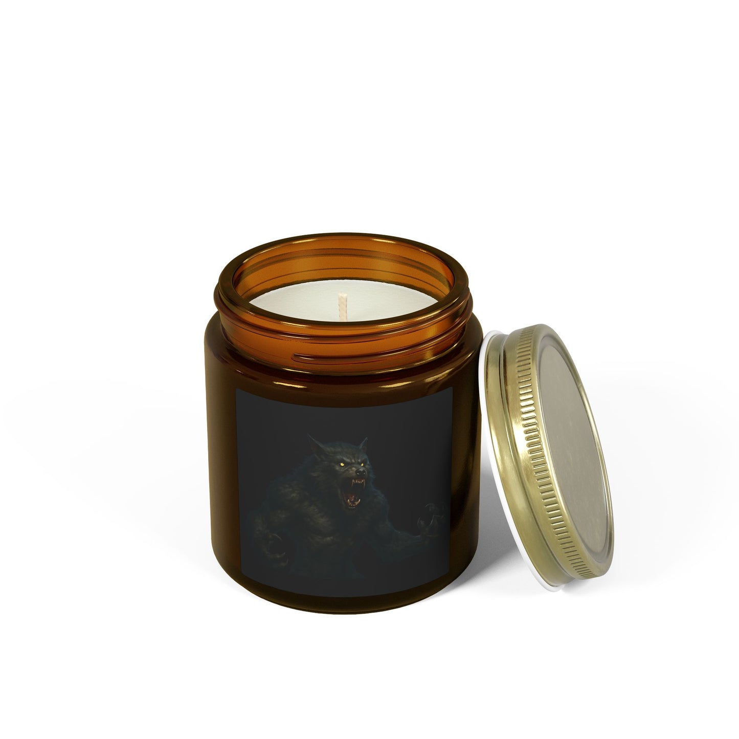 Mystical Creature Scented Candle, Hand-Poured Coconut Apricot Wax, Home Decor, Unique Gift, Halloween, Relaxation, Aromatherapy