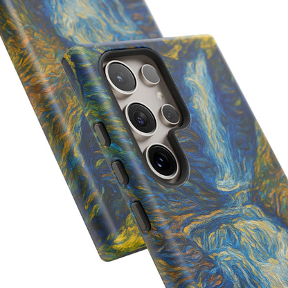Artistic Phone Case - Waterfall Design, Unique Gift, Phone Accessory, Nature Lover, Original Artwork - TRV
