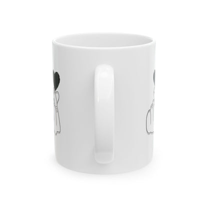 Heartwarming Ceramic Mug for Coffee Lovers - 11oz & 15oz