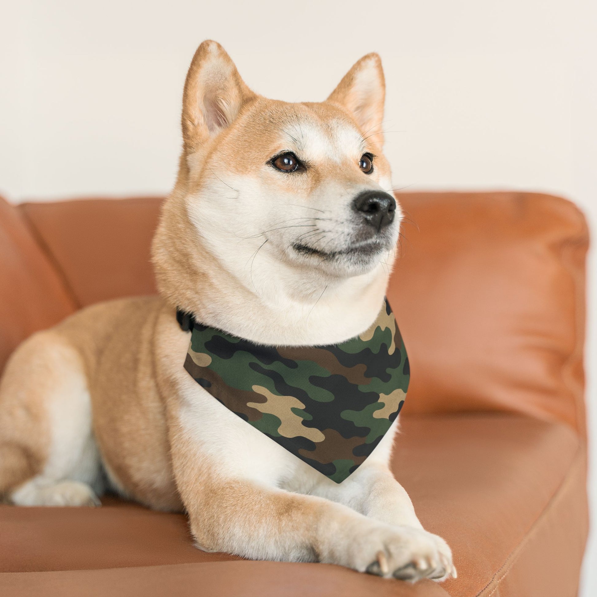Stylish Camouflage Pet Bandana Collar | Dog Accessory for Outdoor Adventures, Pet Fashion, Camo Dog Gear, Puppy Bandana, Gift for Pet Lovers - TRV