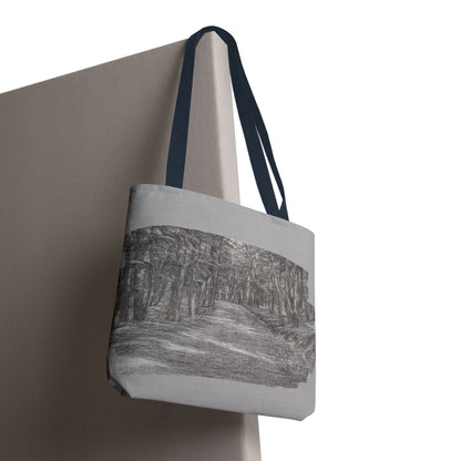 Scenic Path Tote Bag, Reversible Tote, Eco-Friendly Shopper, Outdoor Adventure Bag, Gift for Nature Lovers, Stylish Carryall - TRV