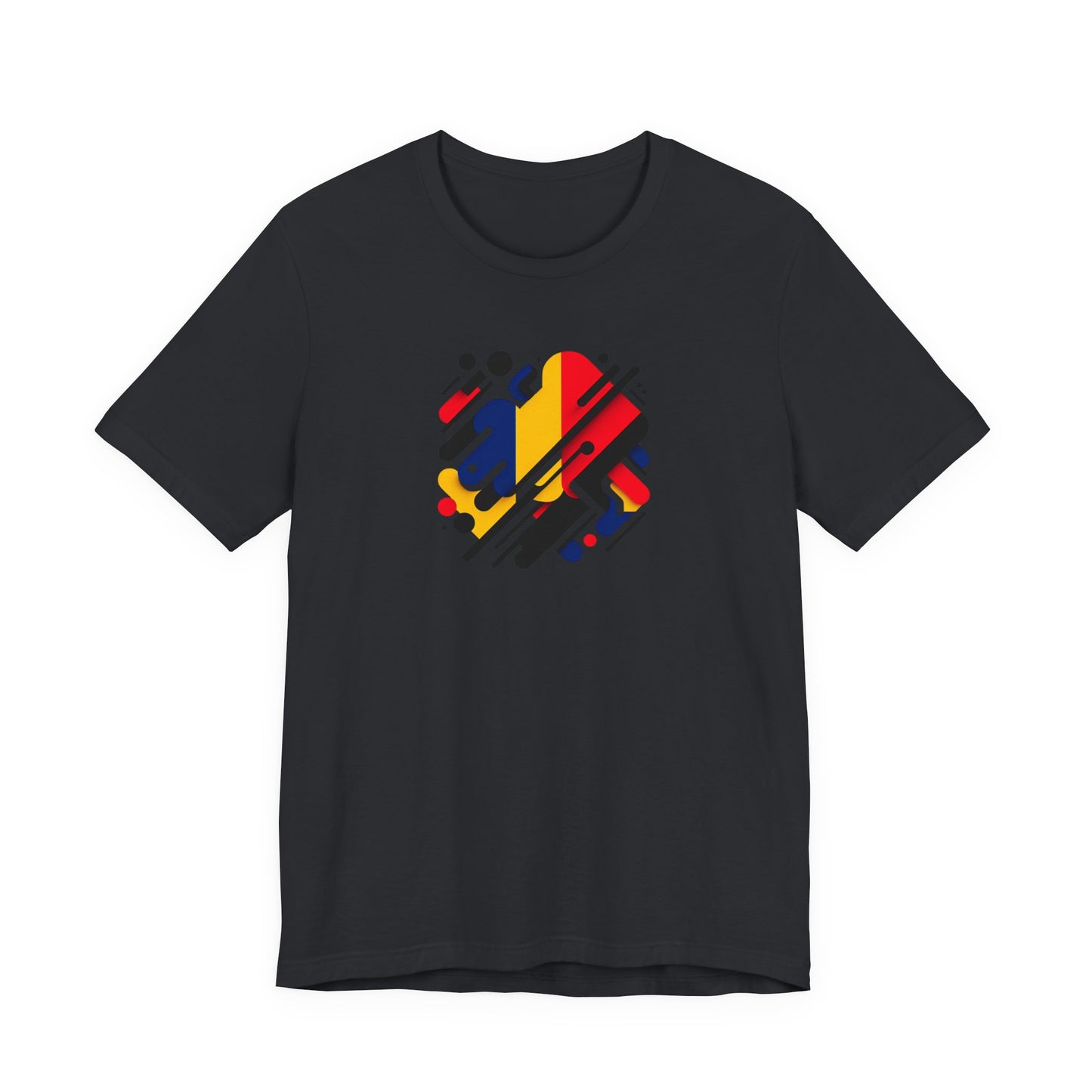 Artistic Heart Unisex Jersey Tee - Vibrant Graphic Tee, Casual Wear, Gift for Art Lovers, Birthday Surprise, Everyday Comfort - TRV
