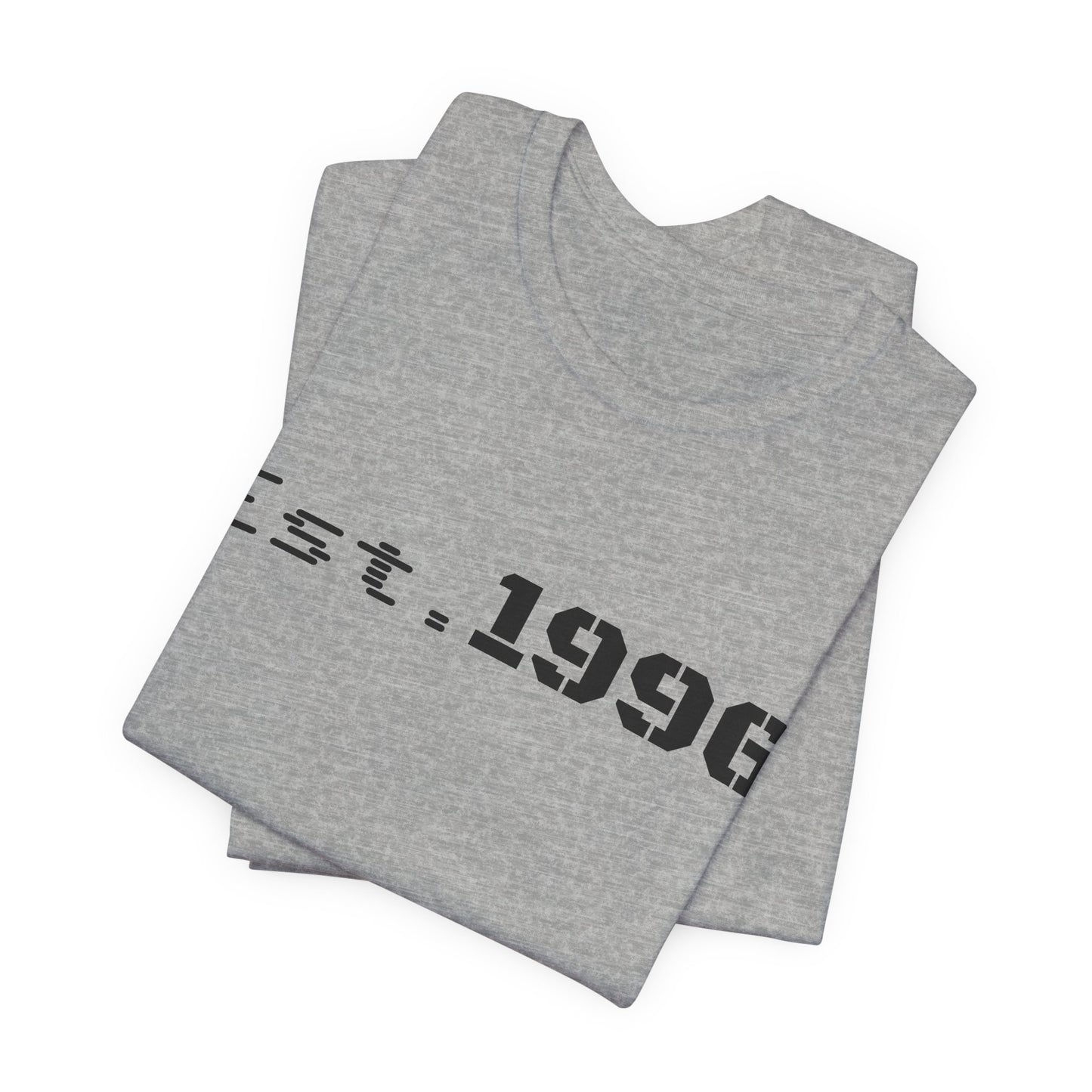 Vintage Est. 1996 T-shirt by Printify featuring a retro design, perfect for birthday gifts and celebrating birth year.