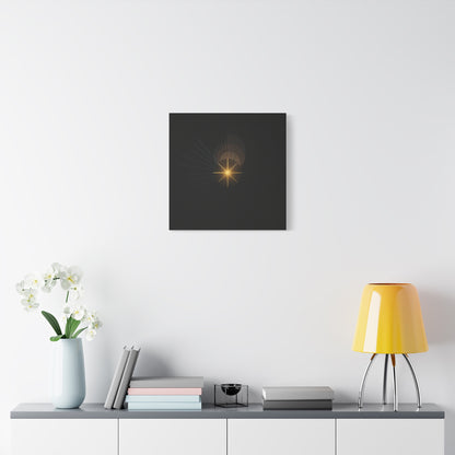 Abstract Golden Starburst Canvas