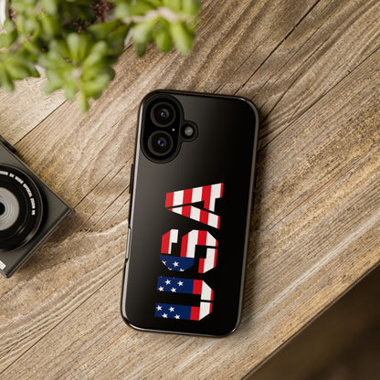 American flag phone case by Printify, durable protective case featuring patriotic patriotic design for smartphones.
