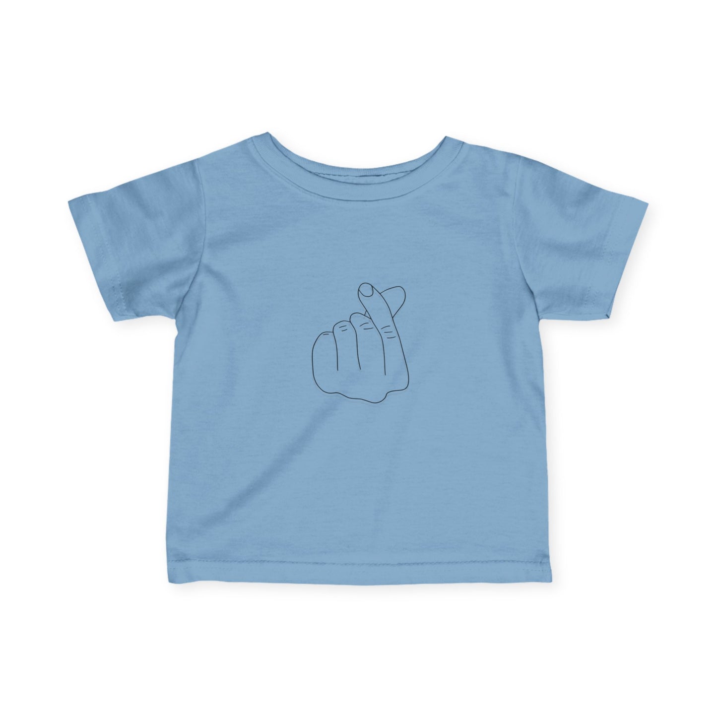 Cute Infant Tee with Love Hand Gesture Design