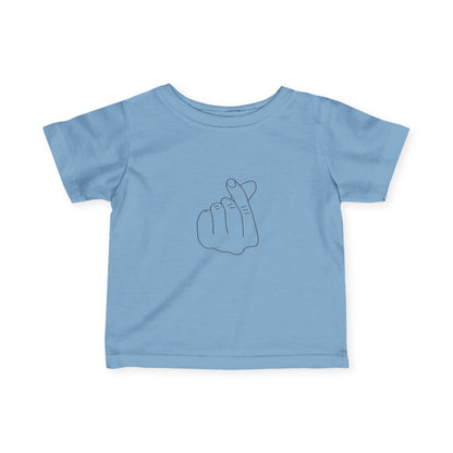 Cute Infant Tee with Love Hand Gesture Design