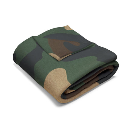 Camouflage Arctic Fleece Blanket for Cozy Comfort, Tactical Gift, Camping Blanket, Home Decor, Outdoor Adventures