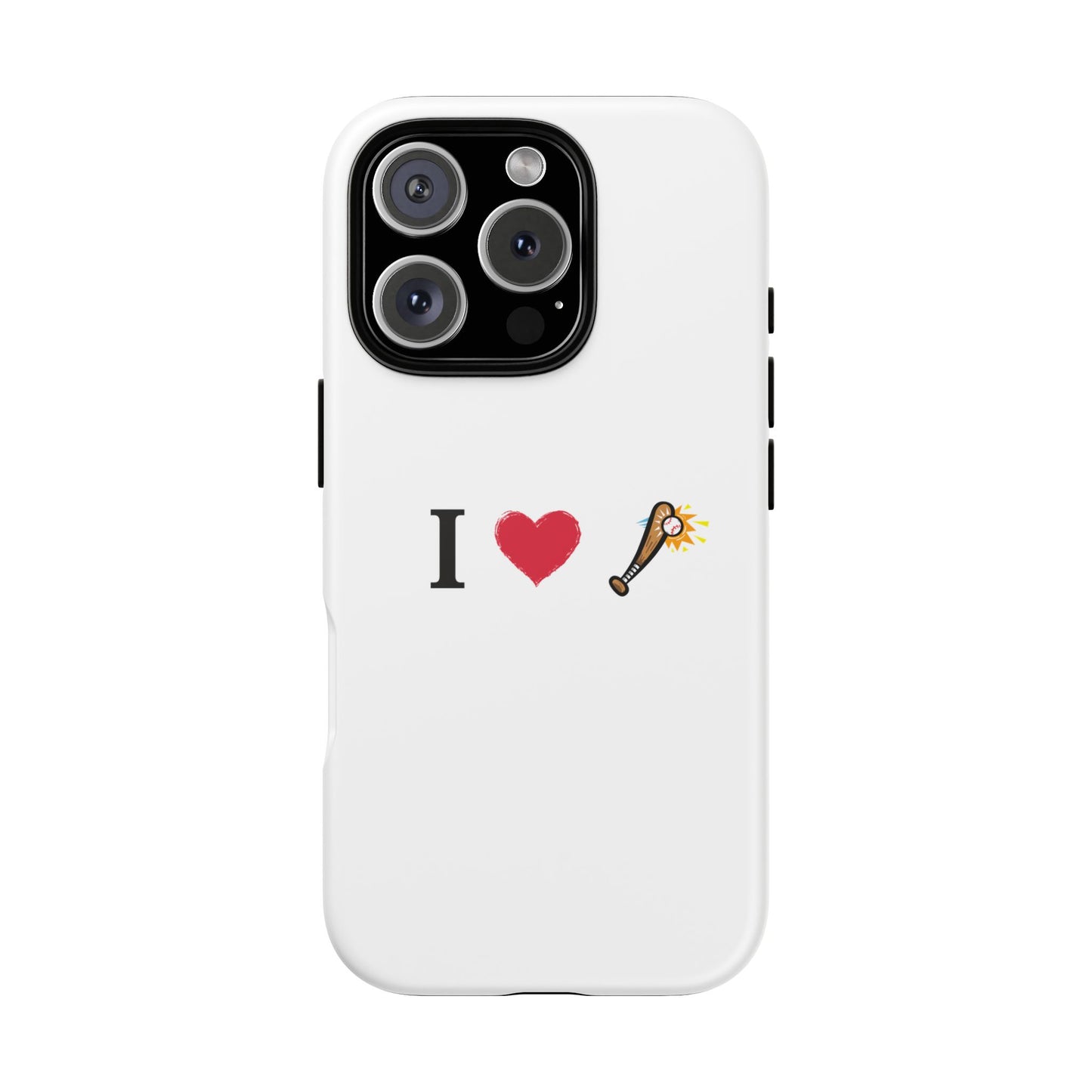 I Love Baseball Vibe Phone Case - Tough Cases for Sports Lovers, Gifts for Athletes, Fun Accessories, iPhone and Android Compatible - TRV