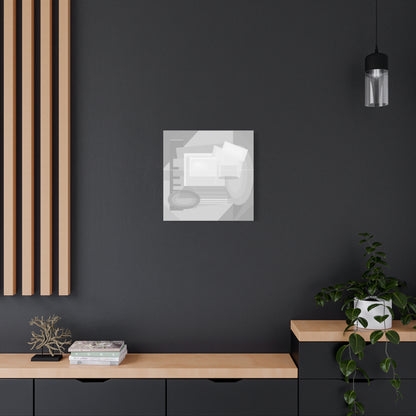 Abstract Geometric Collage Matte Canvas