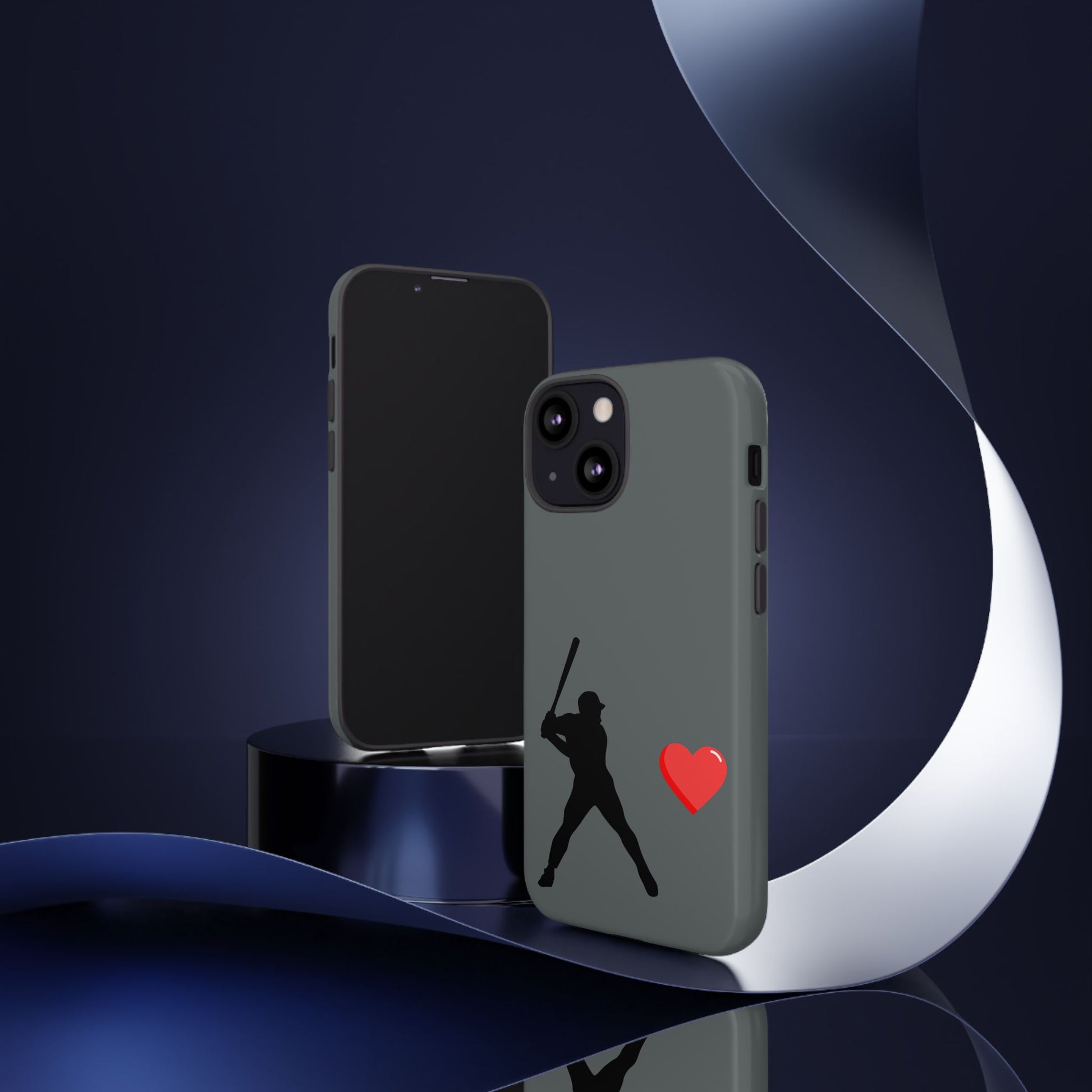 Printify Baseball Love phone case featuring a sports-themed design, durable protective cover for sports enthusiasts.