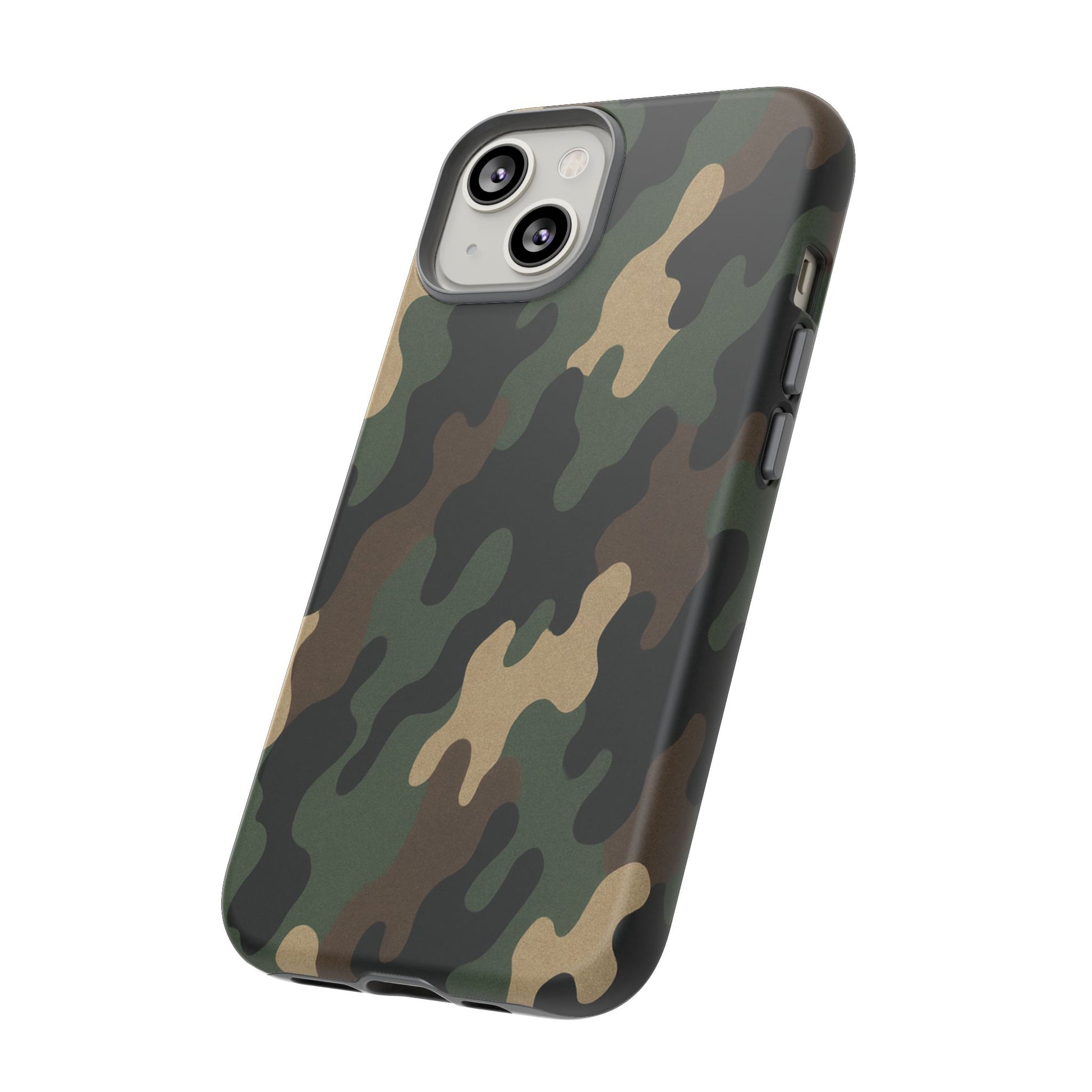 Camouflage tough phone case by Printify, rugged camo protective cover for smartphones with durable design.