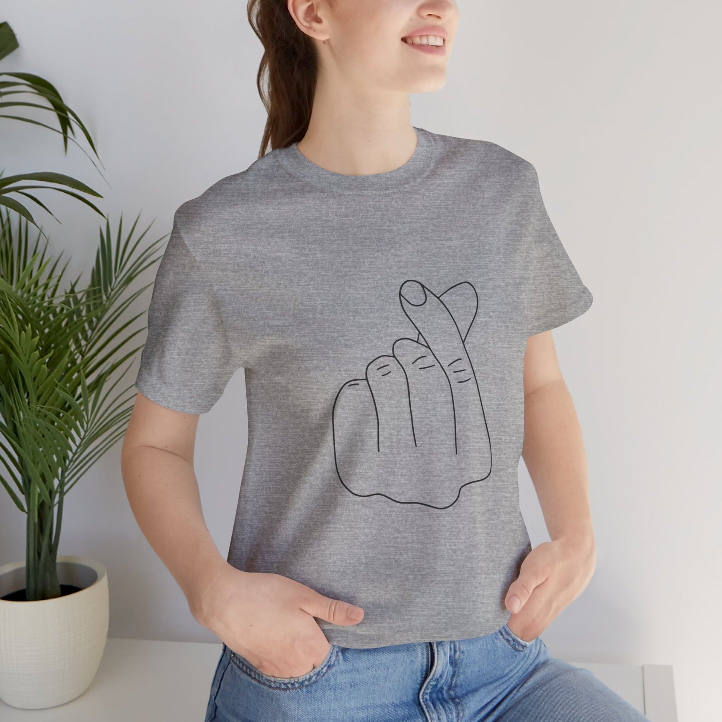 Minimalist Hand Sign Unisex Tee | Casual Everyday Wear | Perfect for Gift Givers