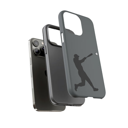 Printify baseball batter phone case, durable protective smartphone cover featuring a baseball player design.