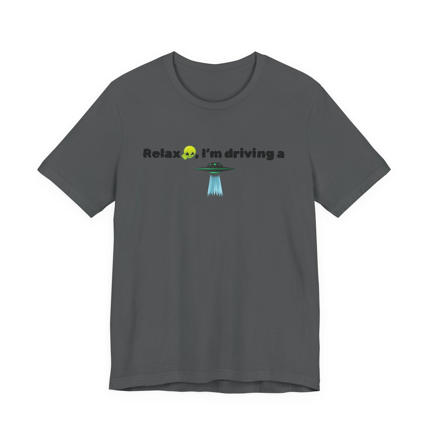 Alien Driving Unisex Tee - Fun Casual Shirt, Gifts for UFO Lovers, Quirky Humor T-Shirt, Perfect for Road Trips, Unique Birthday Present