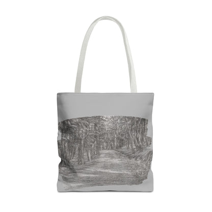 Scenic Path Tote Bag, Reversible Tote, Eco-Friendly Shopper, Outdoor Adventure Bag, Gift for Nature Lovers, Stylish Carryall - TRV