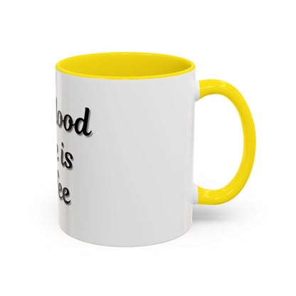 My Blood Type is Coffee Accent Mug - Perfect Gift for Coffee Lovers - TRV