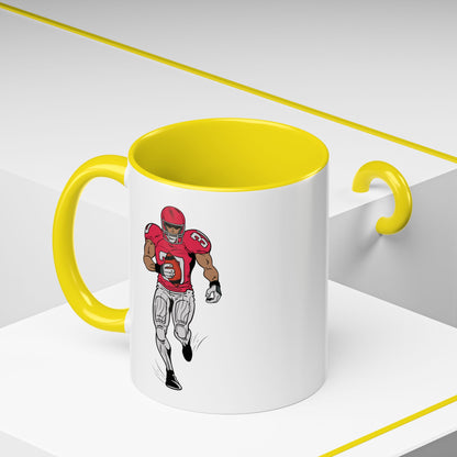 Football Player Coffee Mug, Sports Fan Gift, Motivational Coffee Cup, Game Day Mug, Unique Sports Merchandise