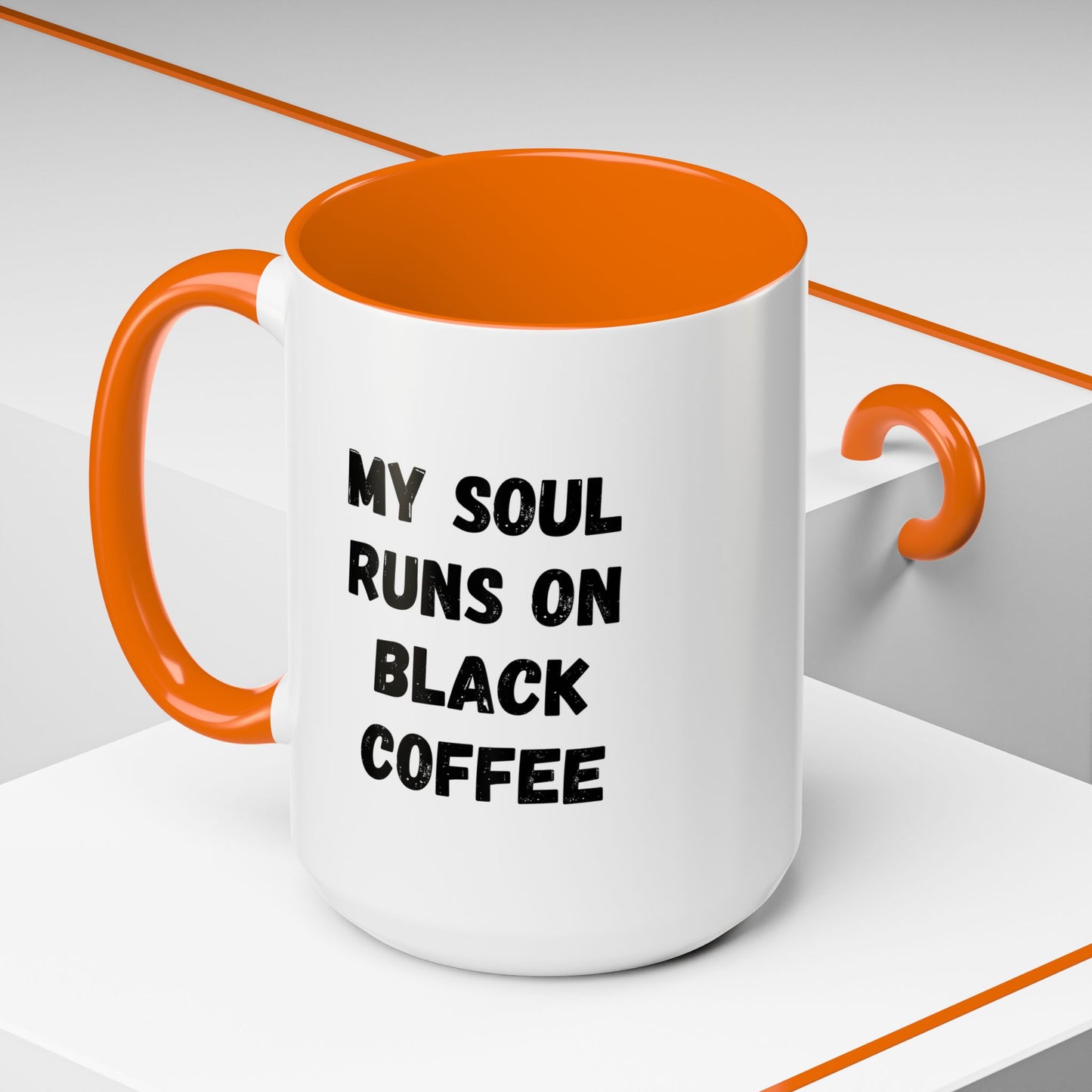 Funny Coffee Mug - My Soul Runs on Black Coffee | Perfect Gift for Coffee Lovers, Office Mugs, Tea, Barista, Halloween