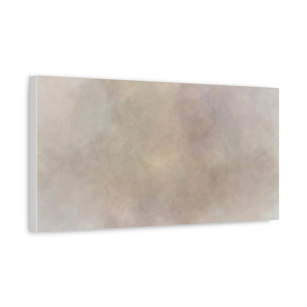 Soft neutral abstract fog design on Printify canvas artwork showcasing a calming, modern art piece.
