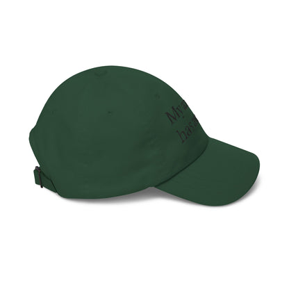 Dad Cap — "My anxiety has anxiety" Embroidered White Baseball Hat