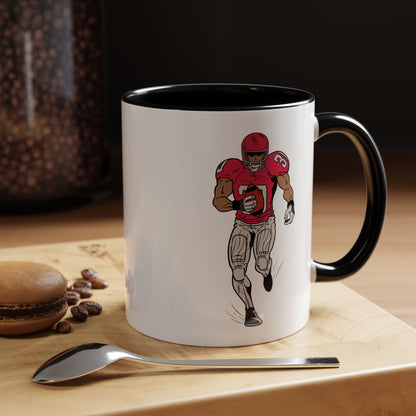 Football Player Coffee Mug, Sports Fan Gift, Motivational Coffee Cup, Game Day Mug, Unique Sports Merchandise