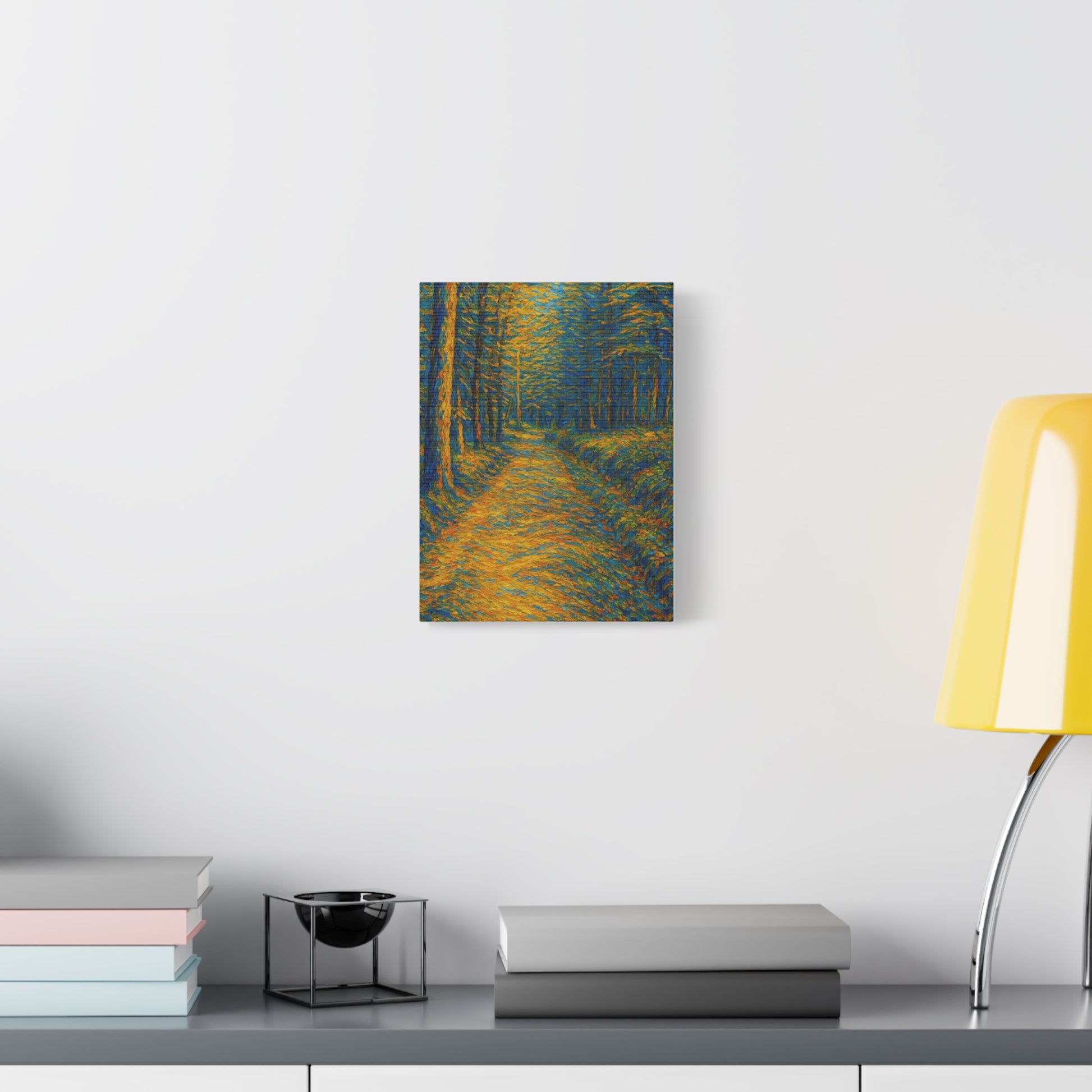 Van Gogh Style Forest Canvas Art | Nature Wall Decor, Home Office Accent, Gift for Nature Lovers, Gallery Wrapped, Living Room Wall Art - TRV