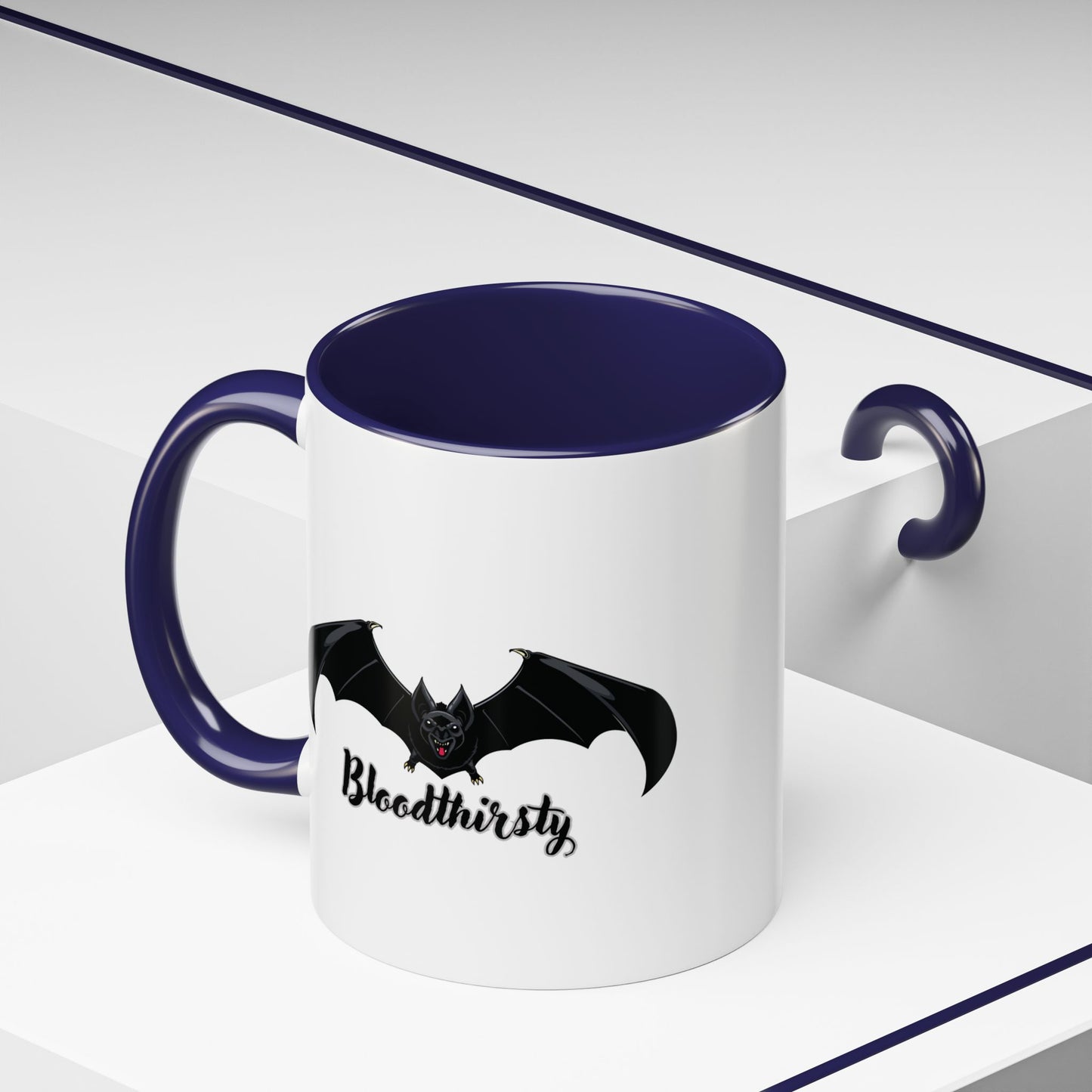 Bloodthirsty Bat Coffee Mug - Unique Halloween and Gothic Accents