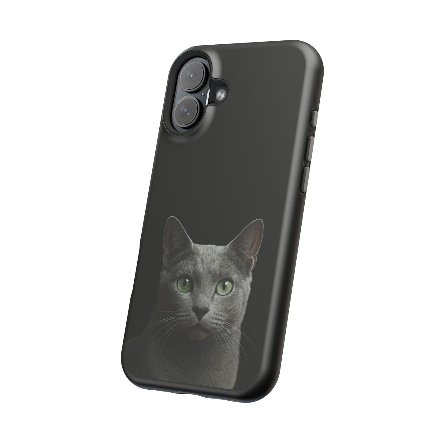 Russian Blue Cat Phone Case — Magnetic Impact-Resistant iPhone Cover