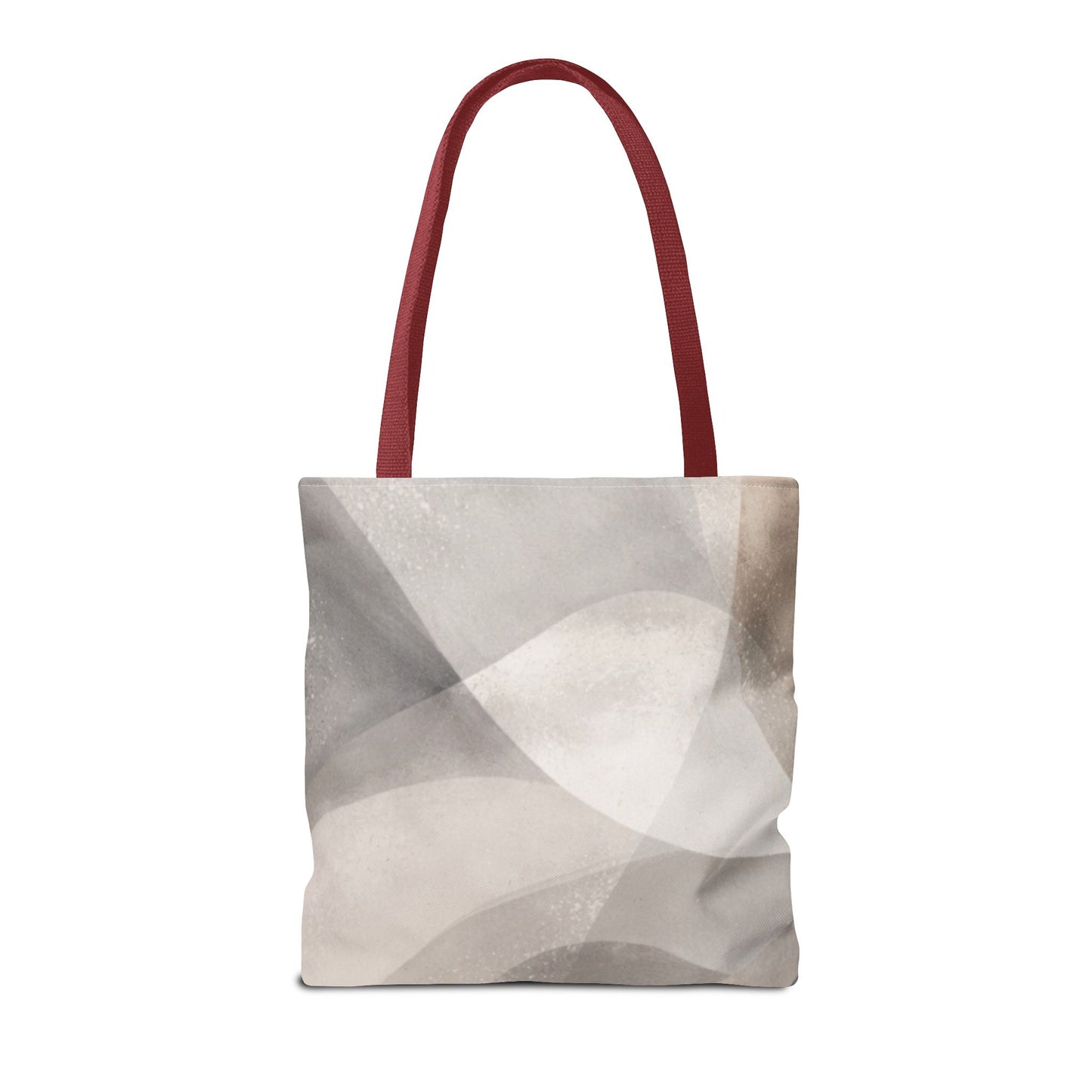 Neutral Abstract Watercolor Waves Tote Bag | All-Over Print