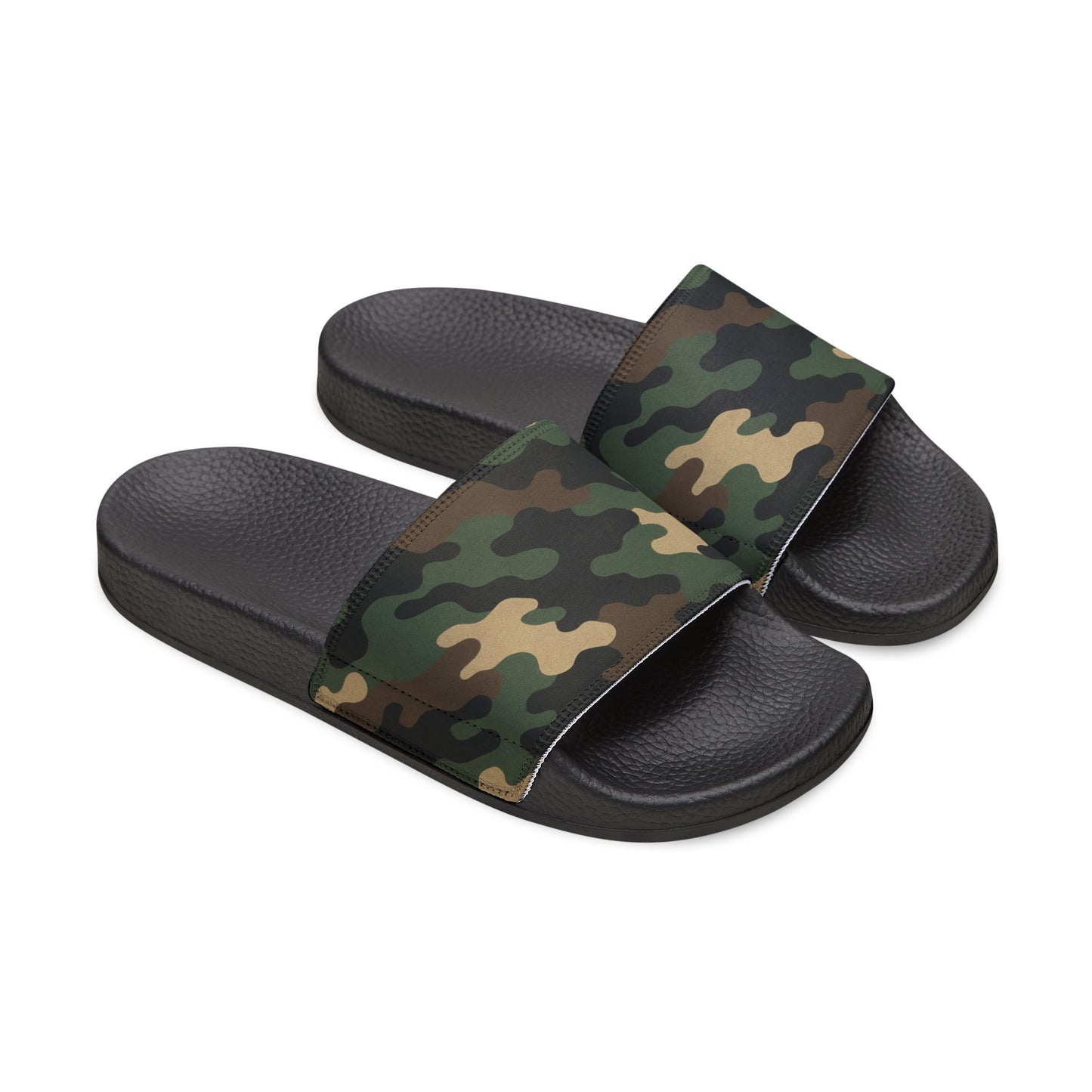 Camouflage Men's Slip-On Sandals | Casual Comfort Footwear for Summer, Beach Days, Outdoor Activities, Gifts for Him, Fashionable Slides - TRV