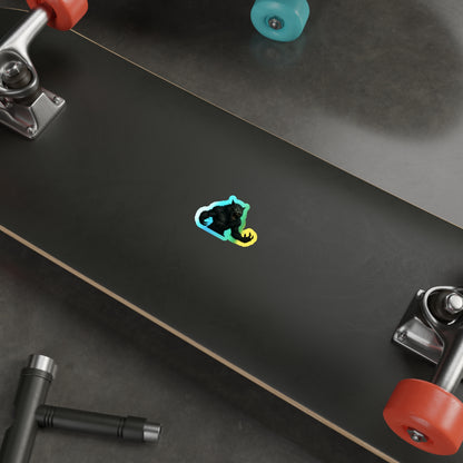 Holographic Werewolf Die-Cut Stickers | Cool Skateboard Decals, Laptop Stickers, Party Favors, Unique Gifts, Halloween Decor