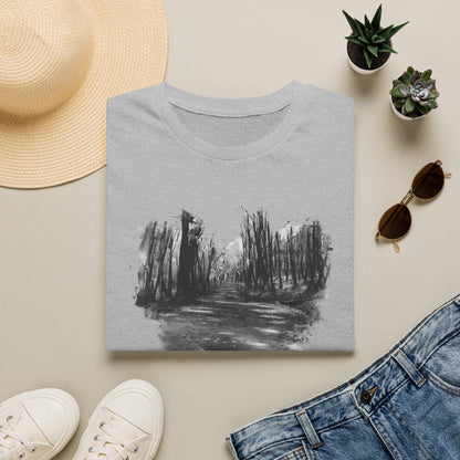 Minimalist Nature-Inspired Unisex Softstyle T-Shirt, Casual Wear, Everyday Style, Gift for Nature Lovers, Eco-Friendly Fashion