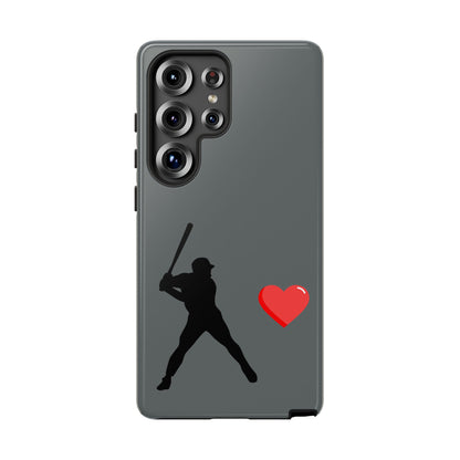 Printify Baseball Love phone case featuring sports-themed design, durable protective cover for fans and sports enthusiasts.