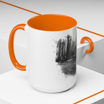 Moody Abstract Forest Coffee Mug | Unique Gift for Nature Lovers, Cozy Home Decor, Perfect for Coffee, Tea, and Hot Chocolate - TRV
