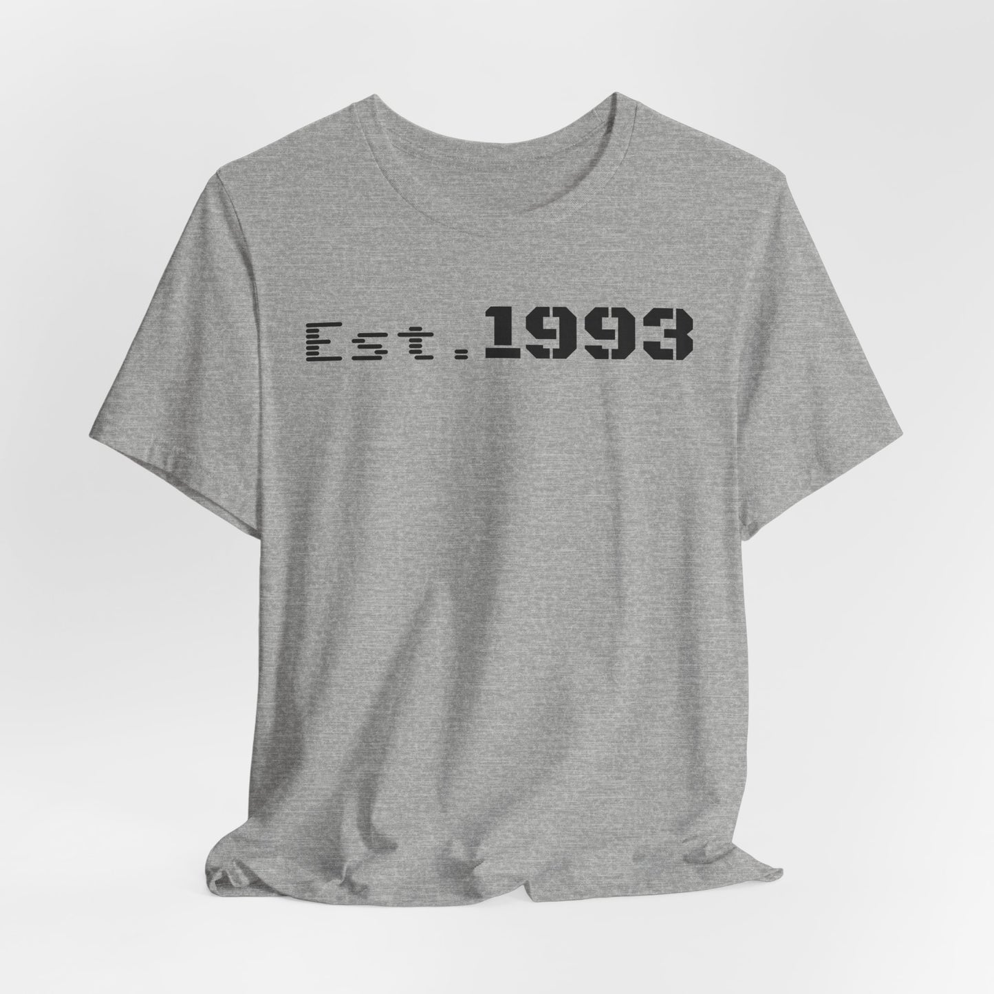 Est. 1993 Unisex Short Sleeve Tee - Perfect for Birthdays, Nostalgia, Casual Wear, Gifts, and Celebrations - TRV