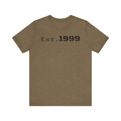 Established 1999 Unisex Tee | Vintage Birth Year Shirt, Casual Birthday Gift, Personalized Family Reunion Apparel, Retro Style [...] - TRV