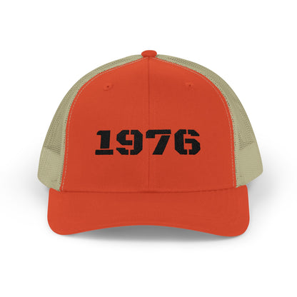 Vintage 1976 Snapback Trucker Cap, Retro Cap, Gift for Him, Casual Style Hat, Birthday Gift for 1976 Birth Year, Dad Hat - TRV